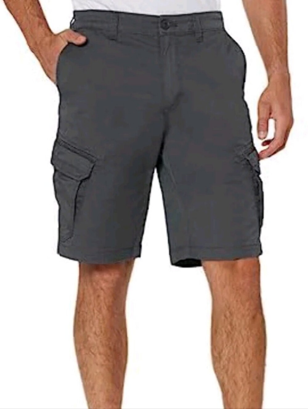 UNIONBAY Men's Dark Grey Cargo Shorts